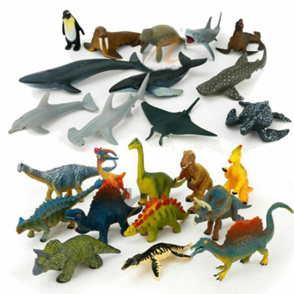 Details about   12x Kids Small Plastic Figures Wild Ocean Farm Animals Dinosaur Model To L6C0 