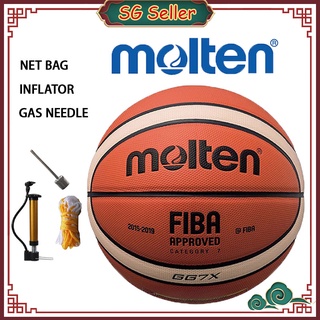 MOLTEN Basketball FIBA GG7X Size 7 Indoor Outdoor Basketball Court Training Ball