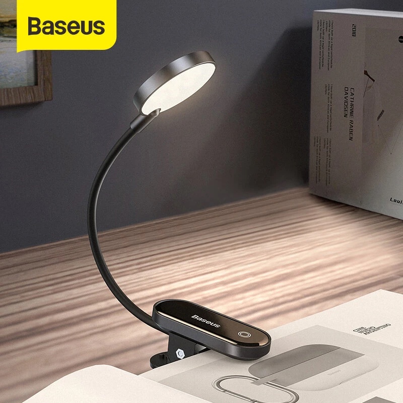 Baseus Comfort Reading LED Mini Clip Table Lamp Stepless Dimmable