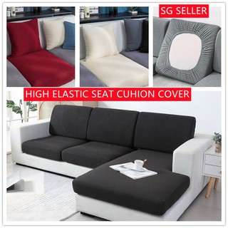 SG Stock*Elastic Sofa Seat Cushion Cover 1/2/3/4 Seater Sofa Cover Protector L Shape Sofa Cover Couch Cover Slipcovers