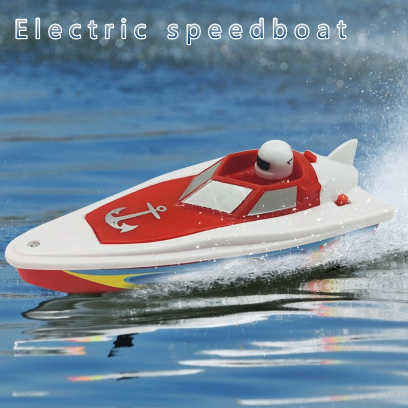 SyeRum Bateau à télécommande électrique Mini Speed ​​Boat Toy avec Cadeau de télécommande pour Enfants 