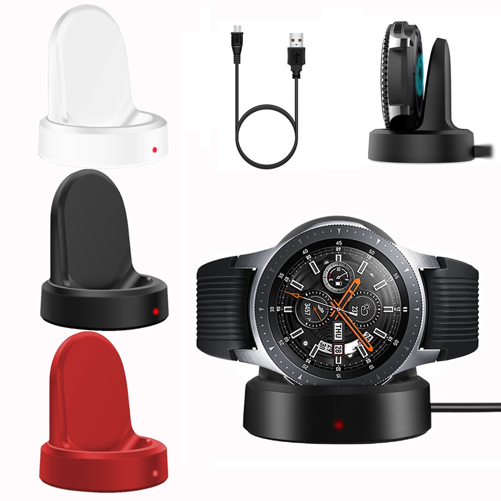 Quick Wireless Charge For Samsung Gear S3 S2 Sport Charging Dock Usb Charger Samsung Galaxy Watch 42mm 46mm Usb Cable Shopee Singapore