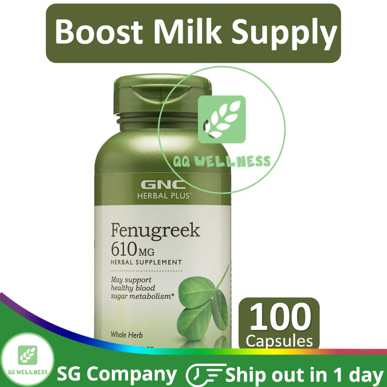 GNC Fenugreek 610Mg 100 Capsules Exp Sep 2025 Shopee Singapore