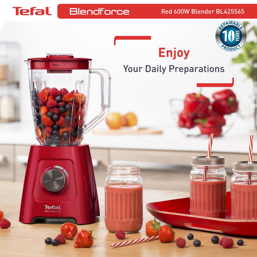 Tefal Blender Blendforce 2 (Red) BL4255 Shopee Singapore