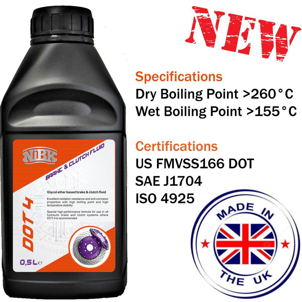 DOT 4 Brake Fluid 500ml NiBK Shopee Singapore