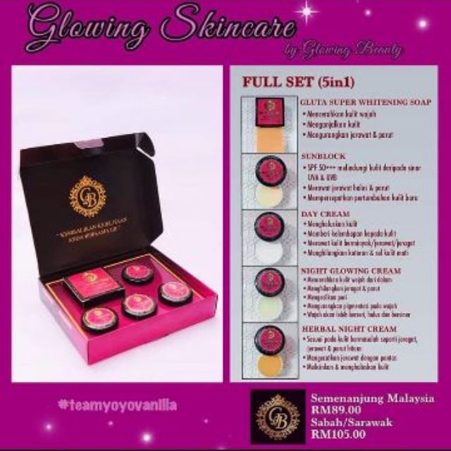 harga glowing skin care