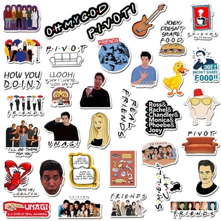 50 Pcs Set Classic American Tv Series Friends Cartoon Student Children Graffiti Waterproof Sticker Mobile Phone Case Thermos Cup Sticker Set Gift Shopee Singapore