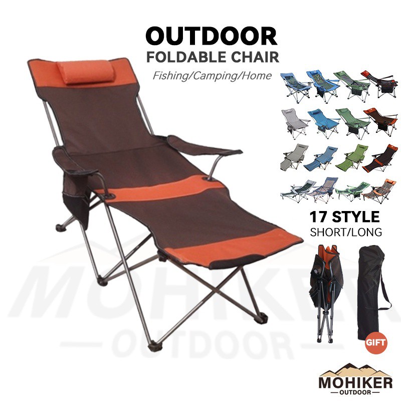 Outdoor Foldable Chair Portable Camping, Outdoor Chair With Footrest