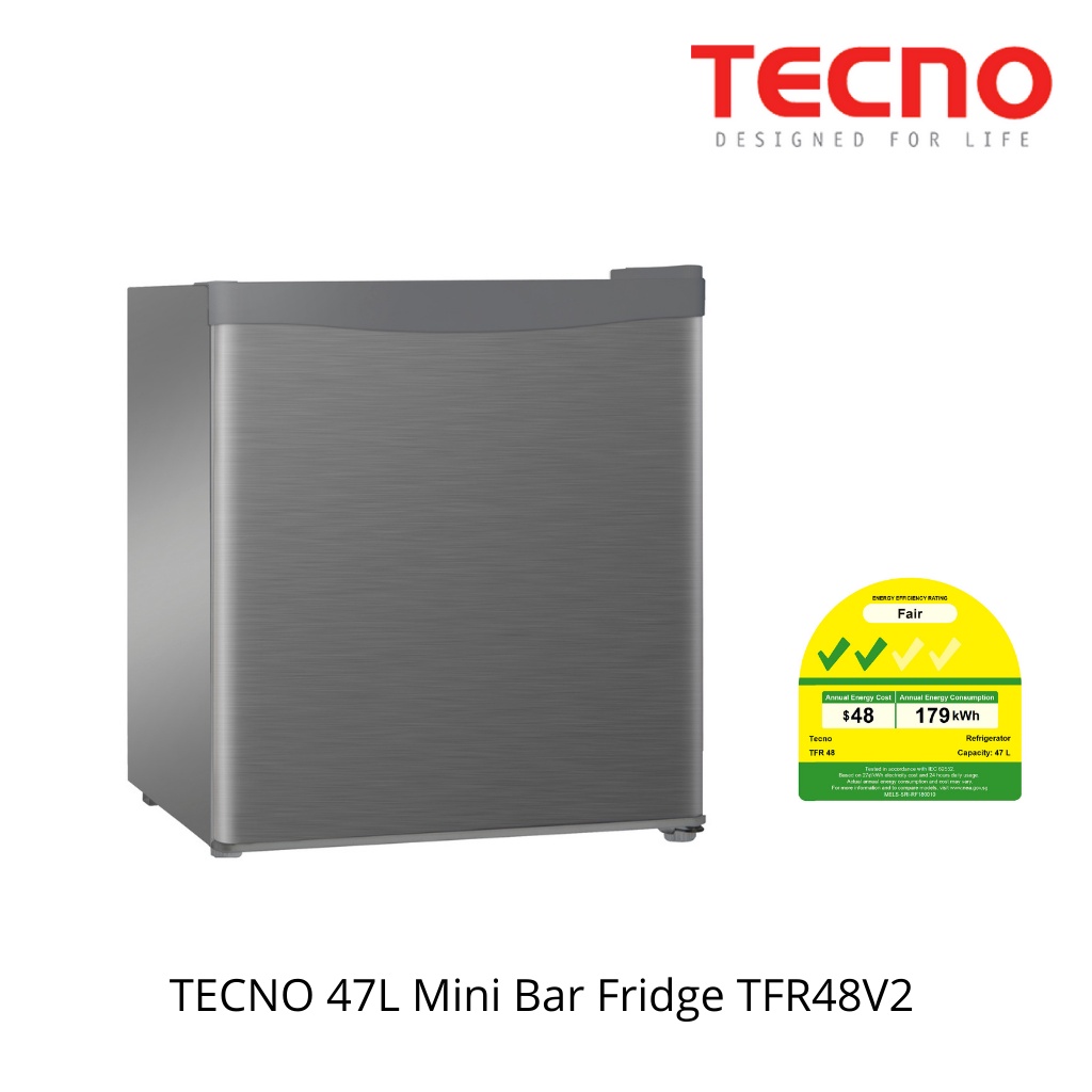 TECNO 47L Mini Bar Fridge TFR48V2 Shopee Singapore