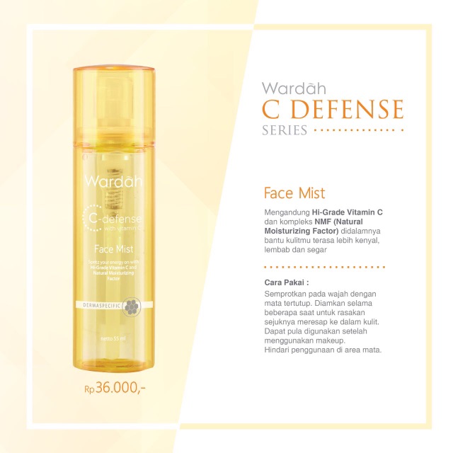 Wardah C Defense Face Mist 55ml Shopee Singapore