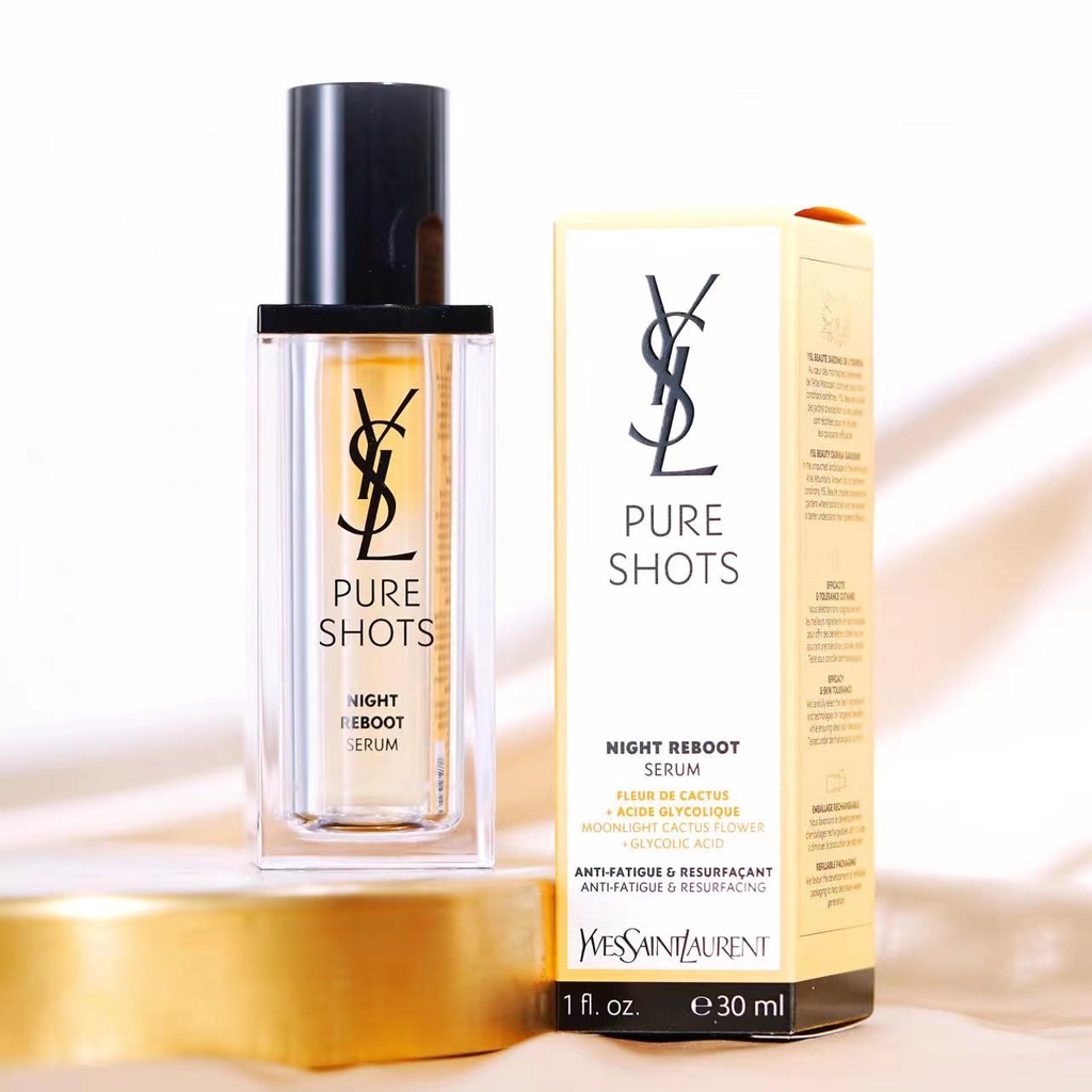YSL Pure Shots Night Reboot Serum 7ml/ 30ml Shopee Singapore