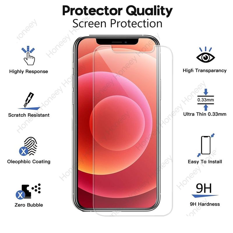 500D Screen Protector for IPhone 12 11 Pro Max Xs Max XR XS 7 6s 8 Plus