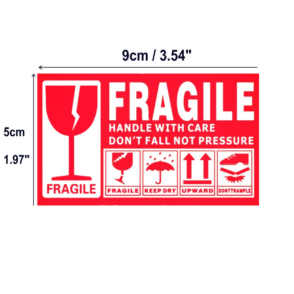 Fragile Sticker Fragile Label Warning Label Ready Stock | Shopee Singapore