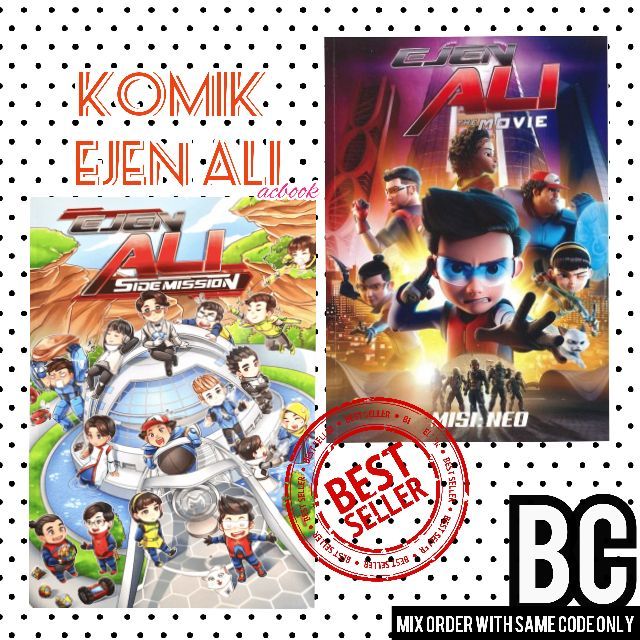  Komik  Ejen  Ali  Side Mission Kompilasi Komik  Ejen  Ali  