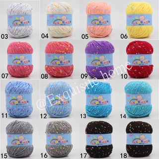 50g DIY Muticolor Colordot Silk Baby Barbie Cashmere Milk Cotton Knitting Wool Yarn #5