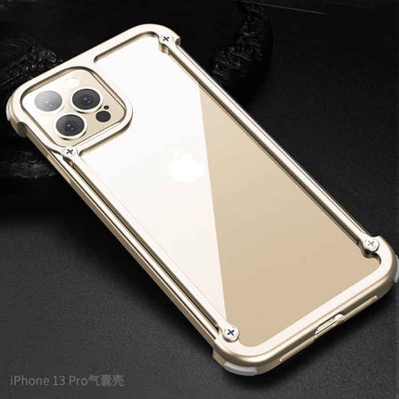 Oatsbasf Metal Airbag Phone Case Support Magsafe For iPhone 14 13 Pro ...