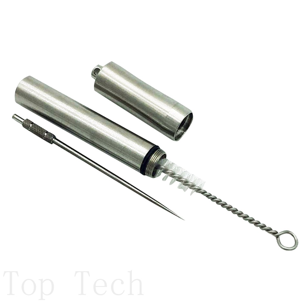 Outdoor Portable Toothpicks Storage Storage Box Pocket Toothpick Holder Lightweight Titanium Alloy Pocket Size Waterproof Toothpick Box with Key Ring 