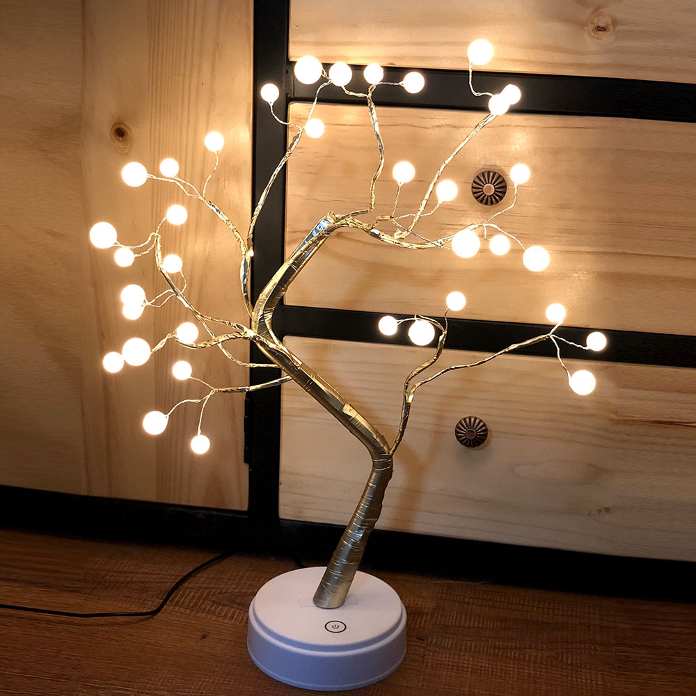 36 Led Light Up Blossom Tree Multi Decoration Desk Bonsai Tree Table Twig Light Shopee Singapore