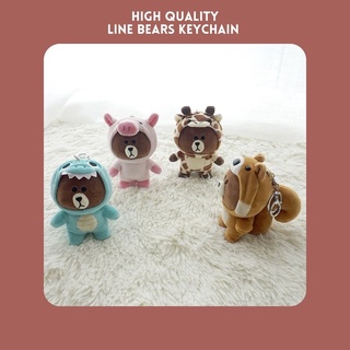 Image of thu nhỏ [SG Local Ready Stock] High Quality Line Friend Brown Bear Friends Keychain / Cute Key Chain | Dearestyle #1
