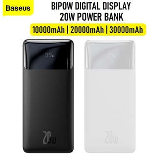 Baseus Bipow 20W 10000mAh 20000mAh 30000mAh Digital Display Power Bank Fast Charging Powerbank