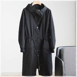 long trench coat with hood