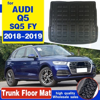Auto Car Rear Trunk Luggage Mat Cargo Tray Boot Liner Carpet Protector Floor For Audi Q5 SQ5 FY 2018 2019 Anti-dirty