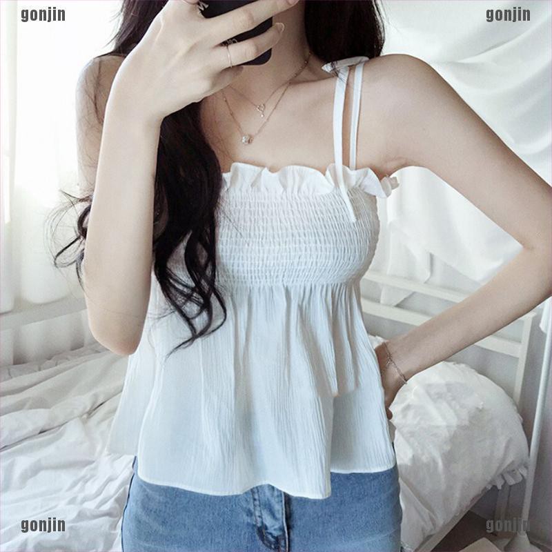 chiffon spaghetti strap top