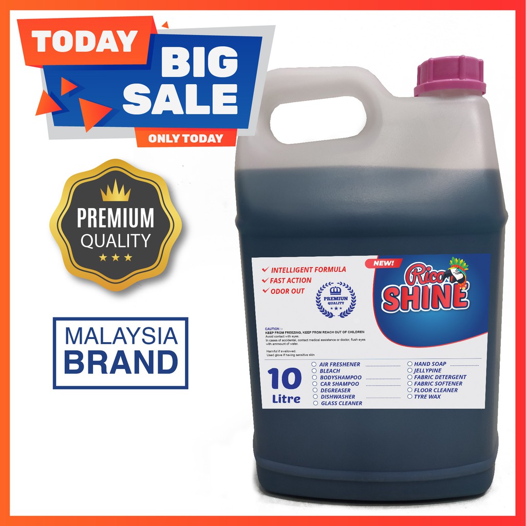 Rico Shine Glass Cleaner Pembersih Cermin 10l Shopee Singapore