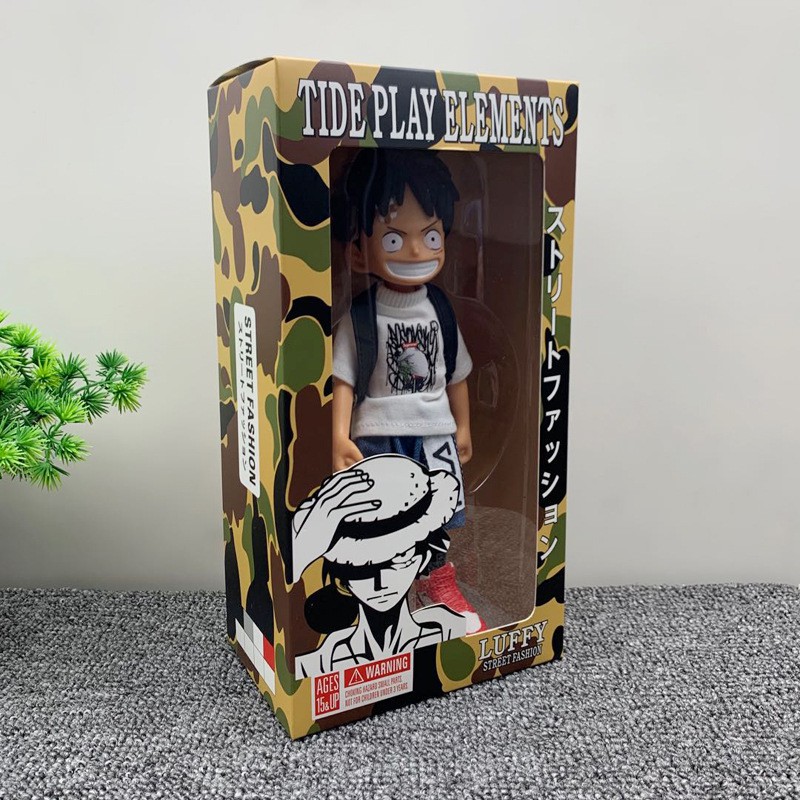 Pop Mart Action Figure One Piece Monkey D Luffy Real Leisure Clothes Toys Model Sega Figurine Shopee Singapore - luffy morph roblox