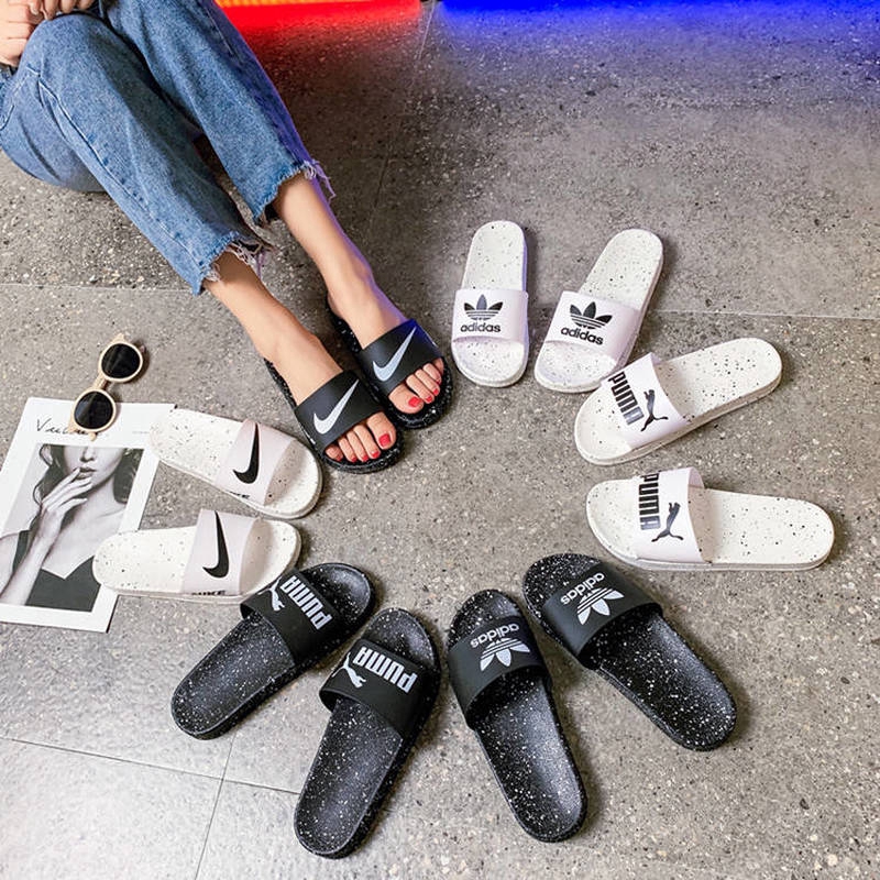 nike puma adidas slippers