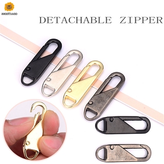 Detachable Pull Tab Zipper Universal Luggage School Bag Clothes Metal Zipper Head Home Zip Replacement Repair Tools