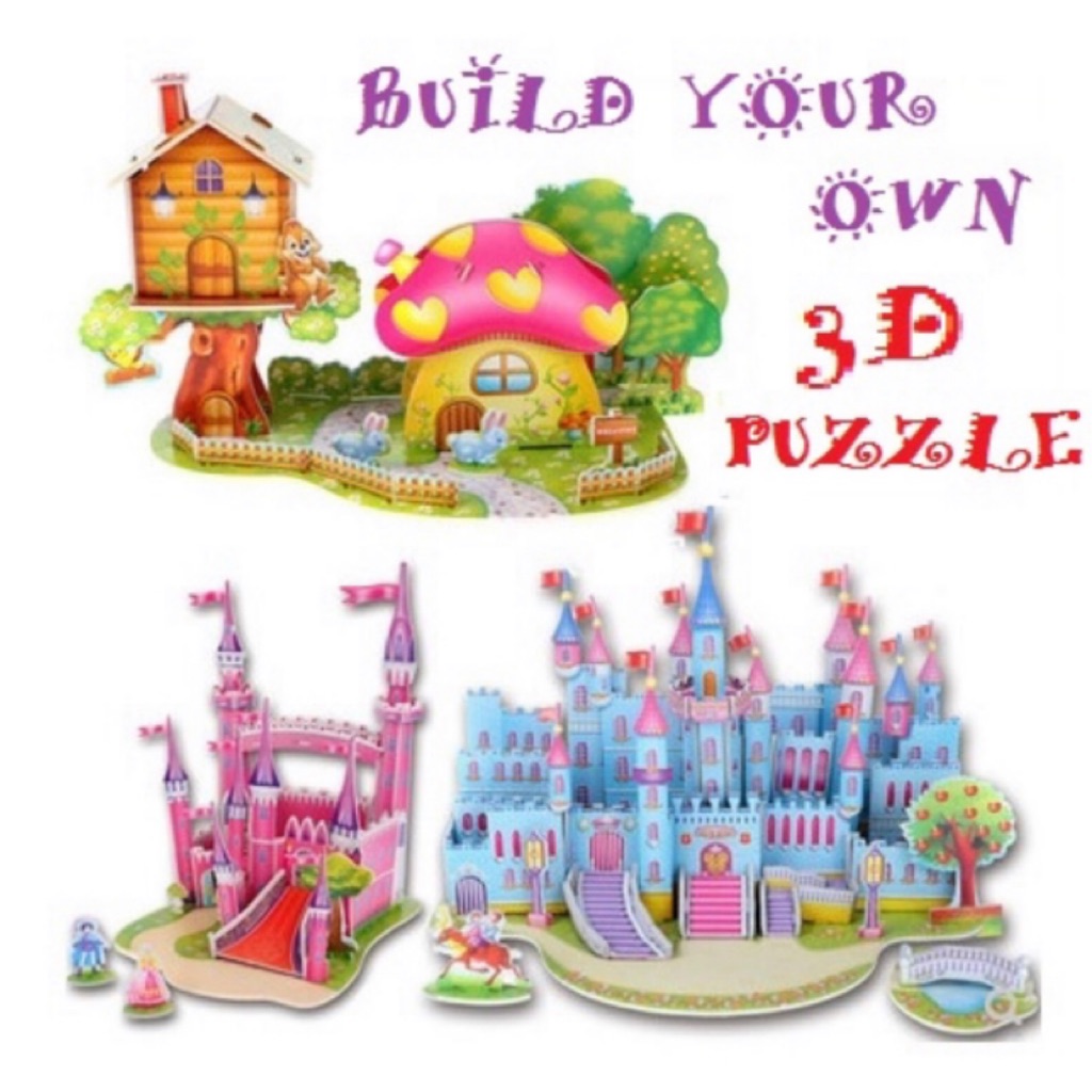 Clearance! Large Size 3D Puzzle for Children DIY building model foam