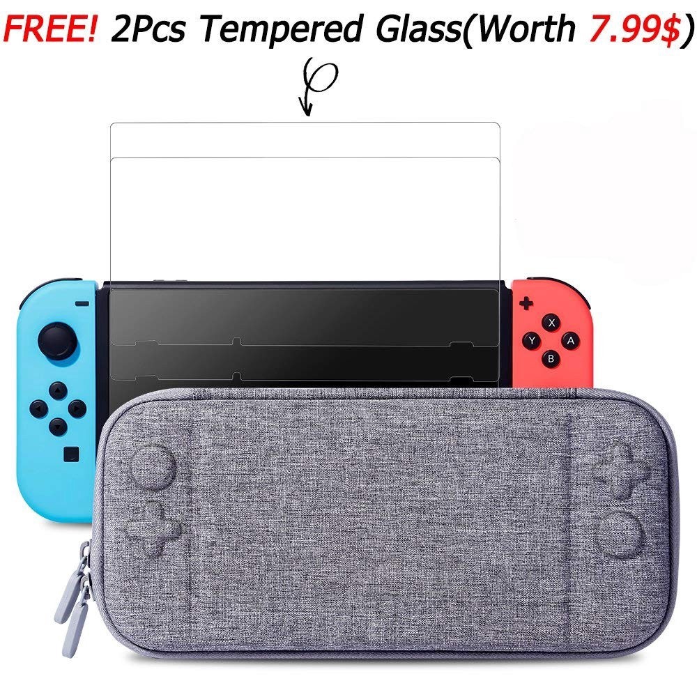 nintendo switch case with screen protector