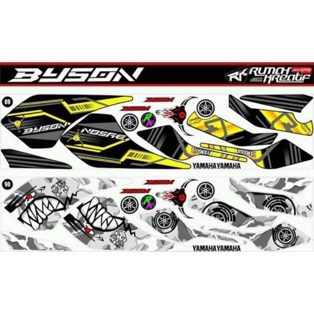 Striping Yamaha byson bison striping variation byson Striping Yamaha byson bison striping variation byson