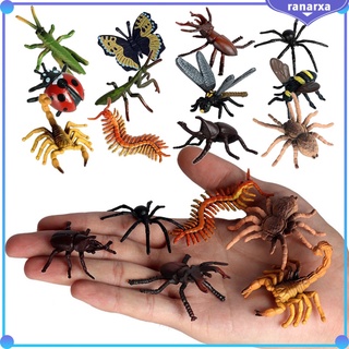 KUUQA 27 PCS Large Mini Insect Bug Figures Toys Plastic Lifelike Insects Bugs... 