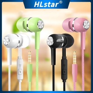 HLstar® S12 Sport Earphone Wired Super Bass 3.5mm Colorful Headset Earbud with Microphone