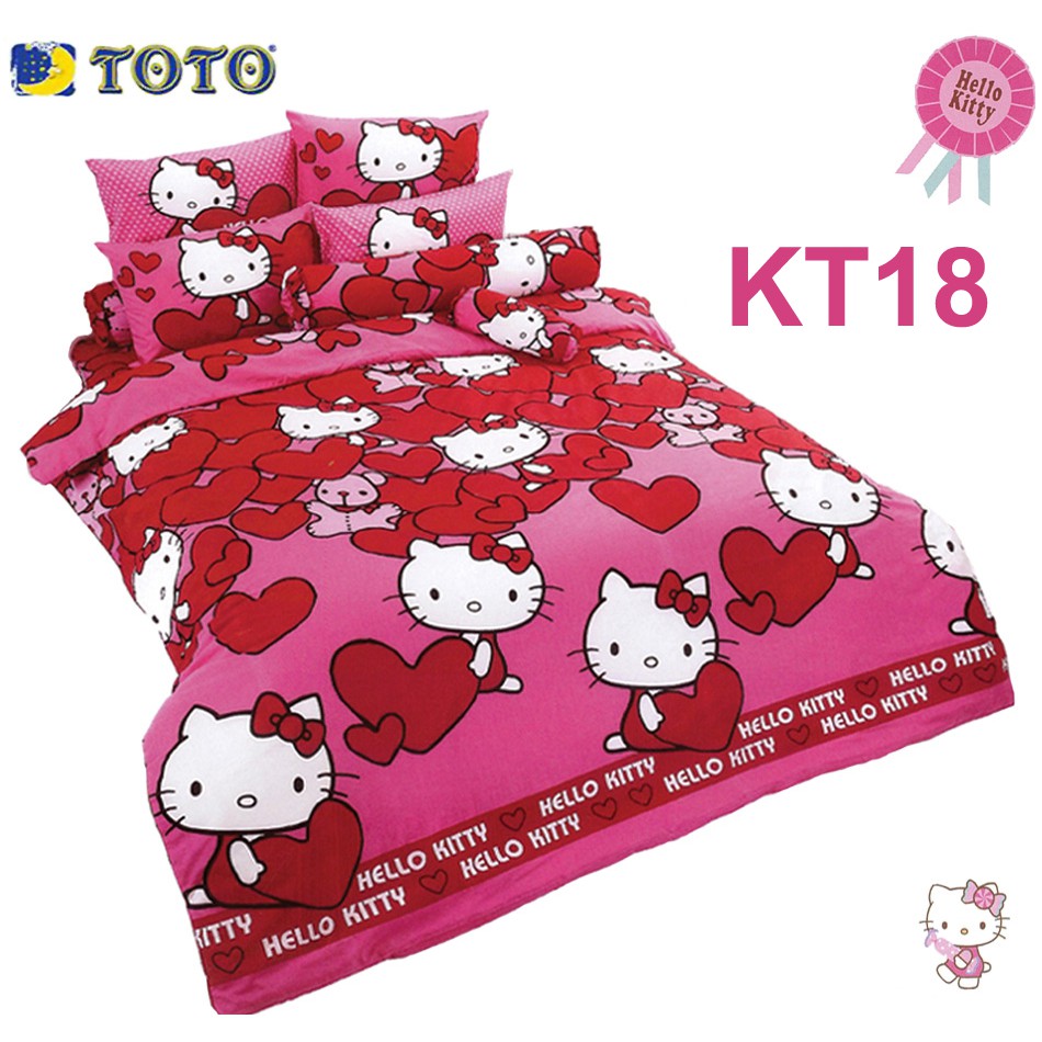 Hello Kitty Bed Sheet Set Fitted Sheet License Cartoon