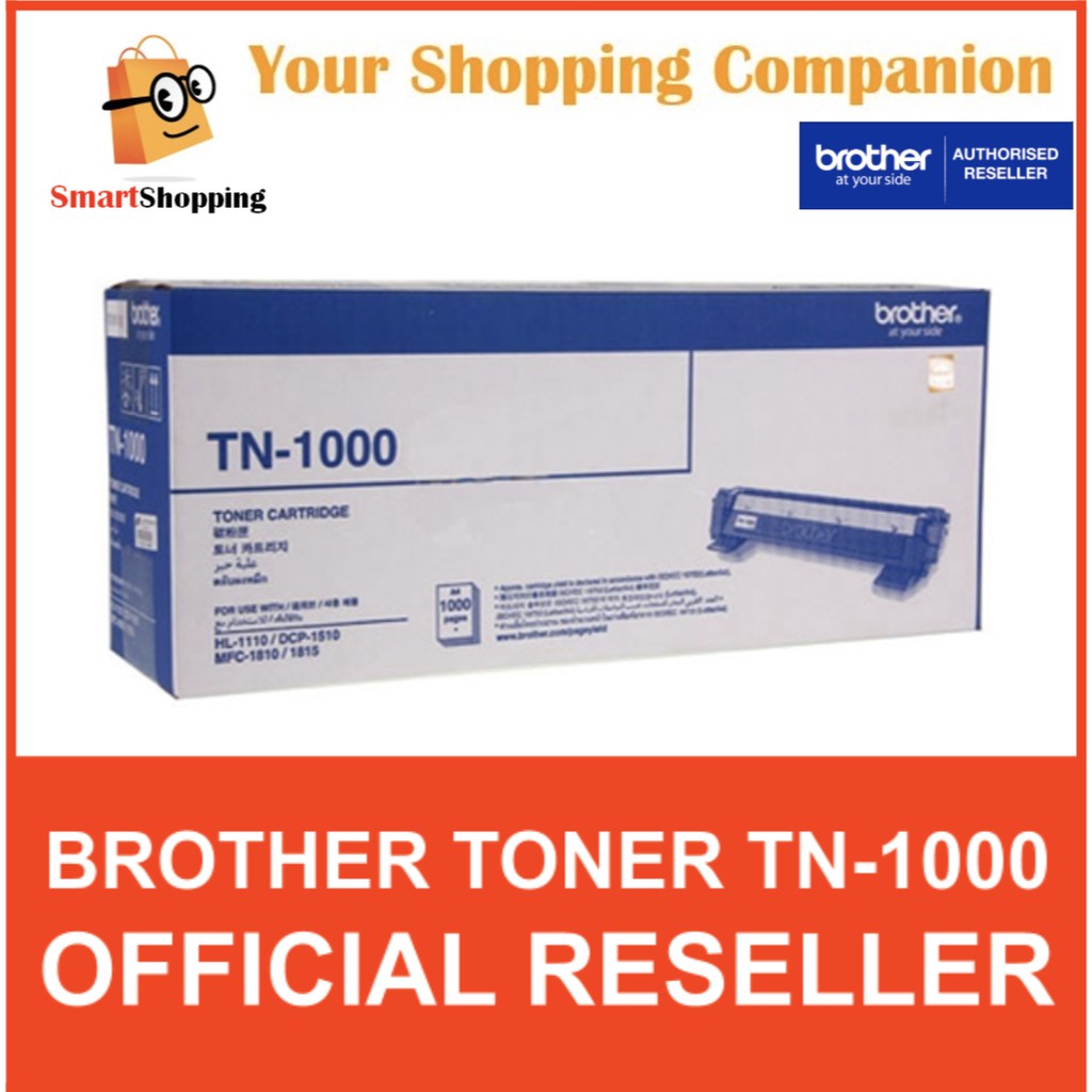 (Original) Brother Toner TN-1000 Drum DR-1000 For Printers HL-1110 ...