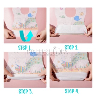 Infant Disposable Feeding Bib Waterproof Baby Saliva Bibs For Kids Children Toddler Silicone Burp Cloth Single Use Paper #5