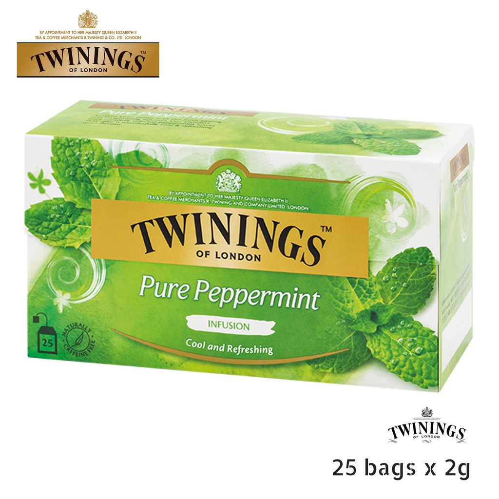 Twinings Pure Peppermint Tea 2g x 25bags (Exp: 8 / 2022) | Shopee Singapore