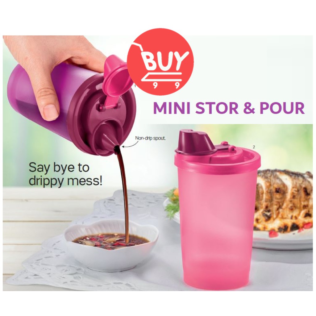 Tupperware Mini Stor N Pour Sauce Container 250ml Shopee Singapore