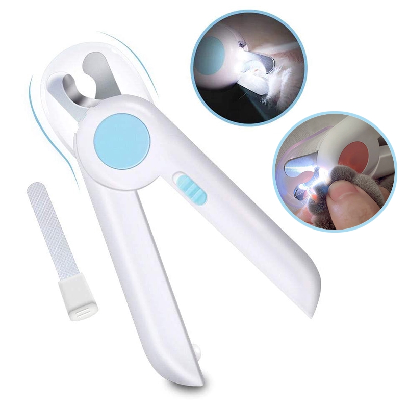 Dog Cat Nail Clippers and Trimmer, Pet Nail Clippers with LED Light