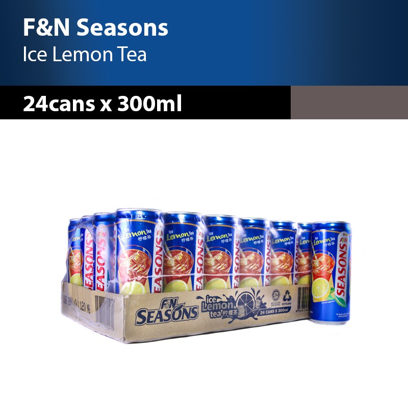 F&N Seasons Ice Lemon Tea 24 cans x 300ml Shopee Singapore