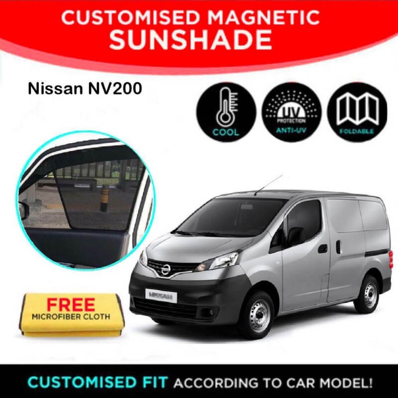 Car Magnetic Sunshade Nissan Nv200 2 Pcs Magnetic Sunshade