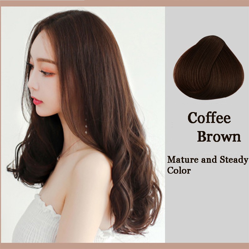 棕色染发剂洗发水-5 Colors Permanent Brown Hair Dye Hair Color Shampoo Coffee Dark  Golden Brown Colour Cover Grey White Hair | Shopee Singapore