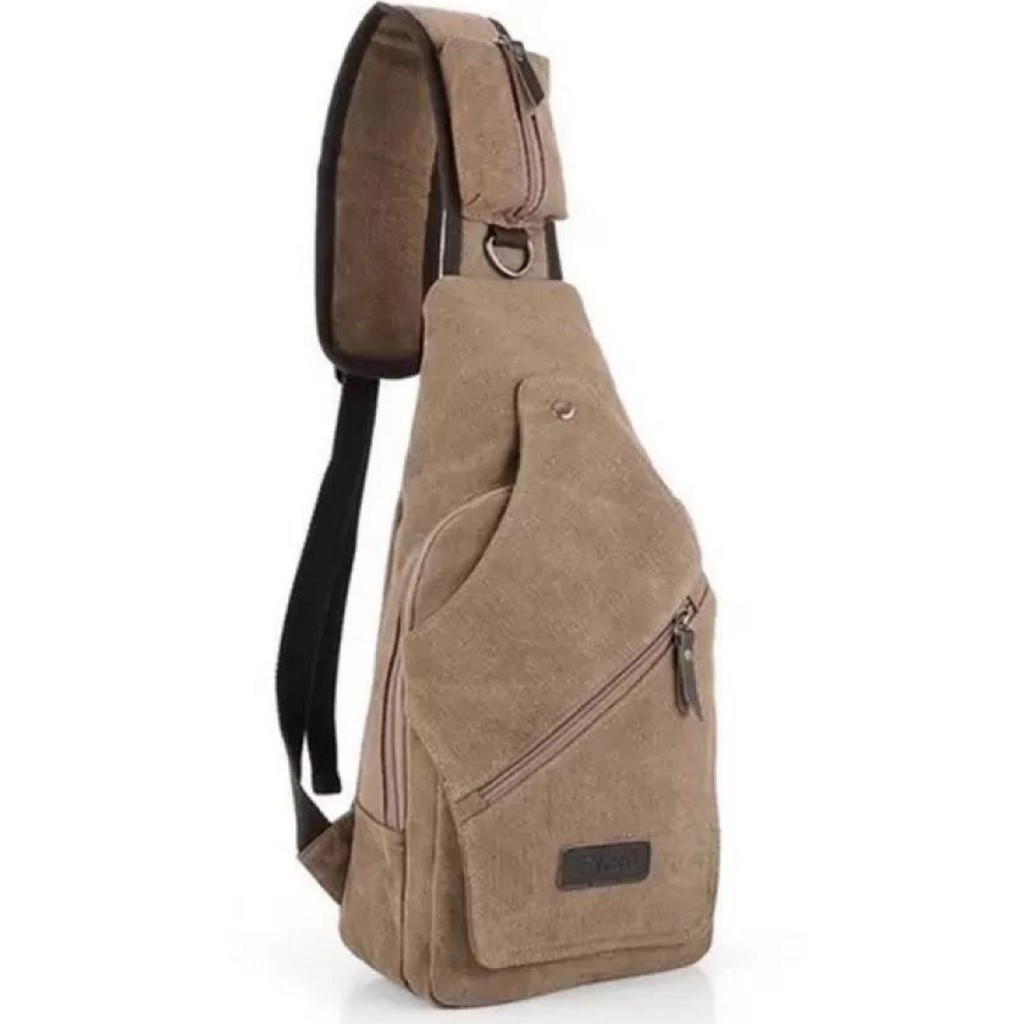 canvas shoulder sling bag