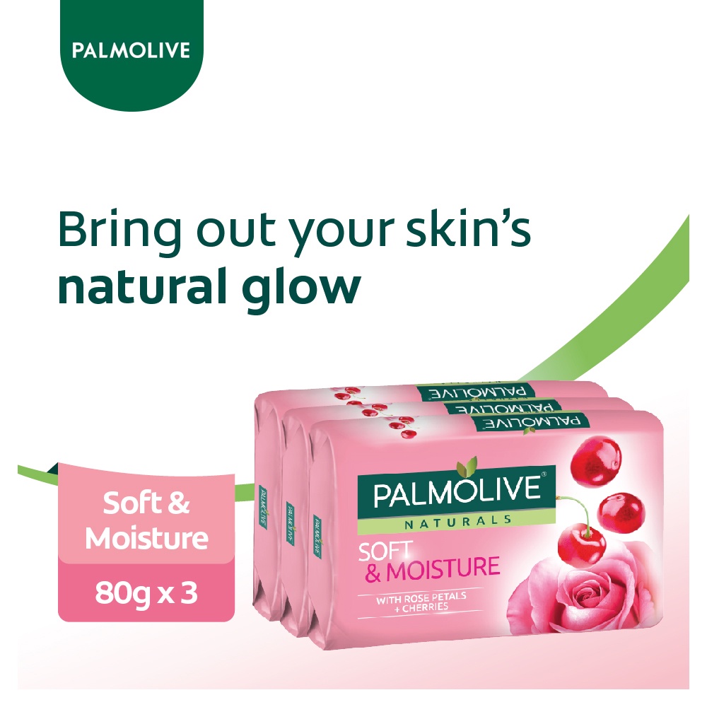 Palmolive Soft & Moisture Bar Soap Valuepack 80g x 3 Shopee Singapore