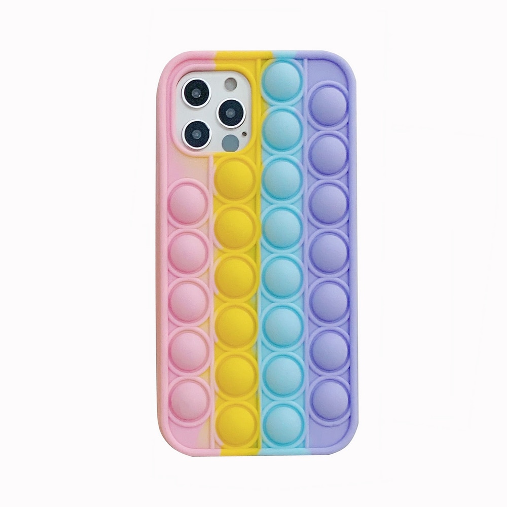 Push It Bubble Phone Case Soft Silicone Toys for Iphone 6 6s 7 8 12 ...