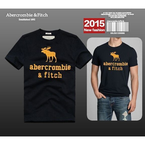 abercrombie and fitch logo t shirt