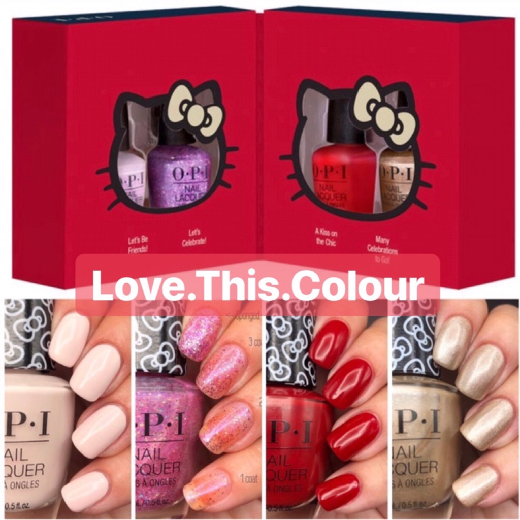 Opi x Hello Kitty mini set.  nail polish | Shopee Singapore